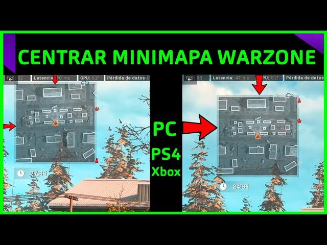 truco centrar minimapa warzone cod