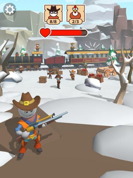 Stickman sniper western gun